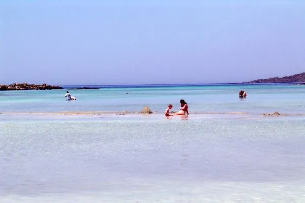 Różowa plaża Elafonisi Różowa plaża Elafonisi