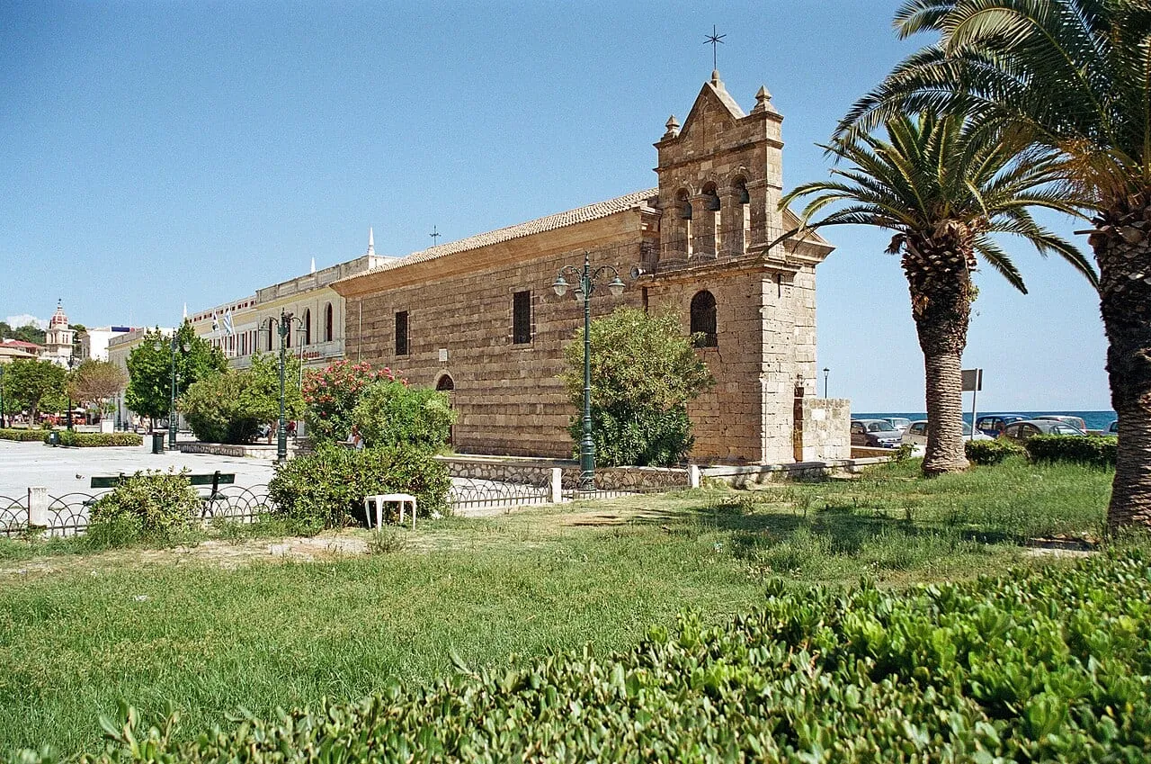 Kościół św. Mikołaja na placu Solomosa w mieście Zakynthos