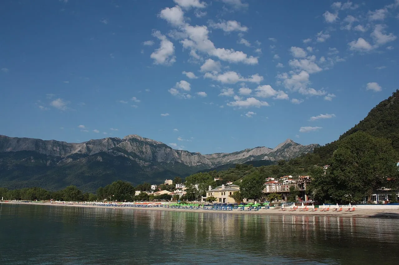 Złota Plaża na wyspie Thasos