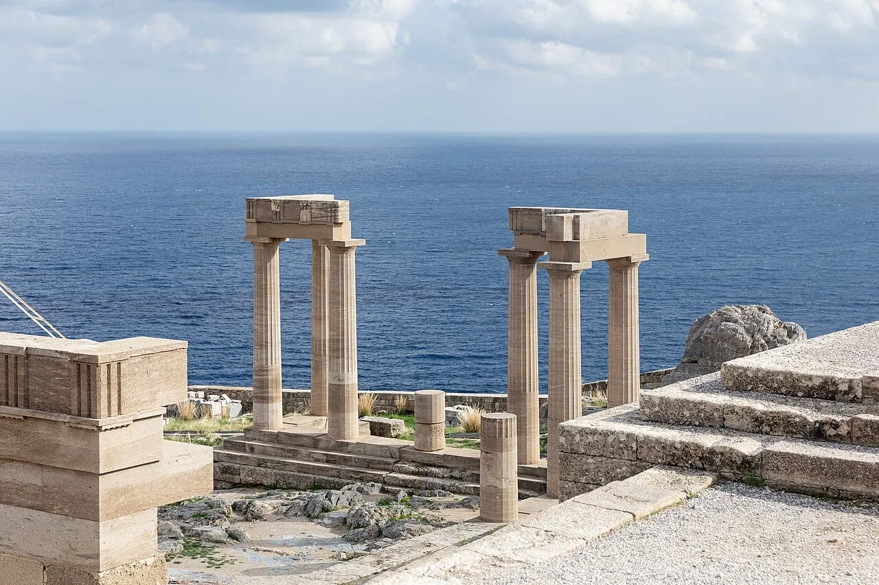 Akropol w Lindos na wyspie Rodos