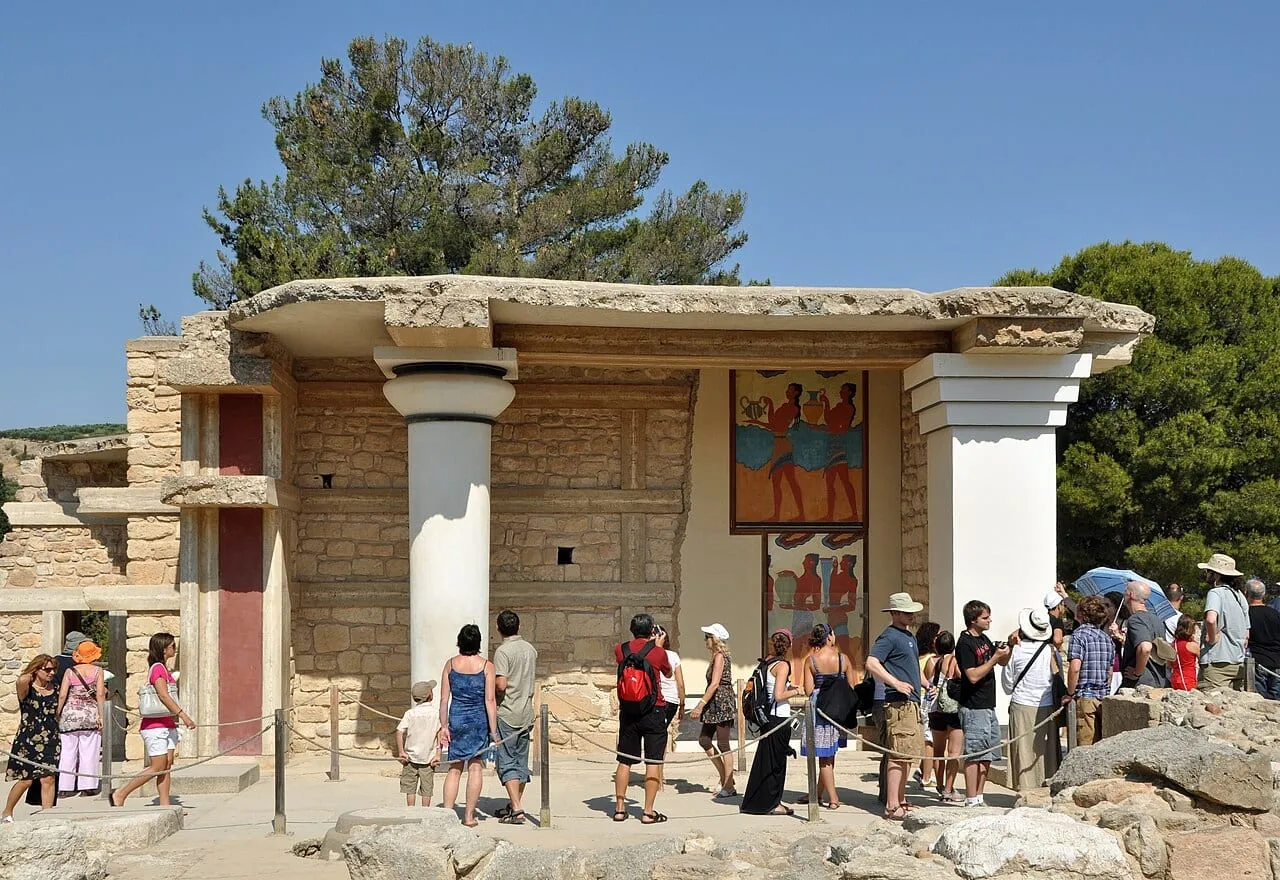 Południowe propyleje pałacu w Knossos