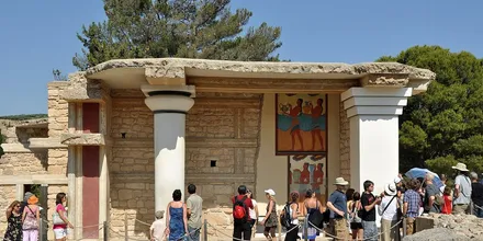 Południowe propyleje pałacu w Knossos