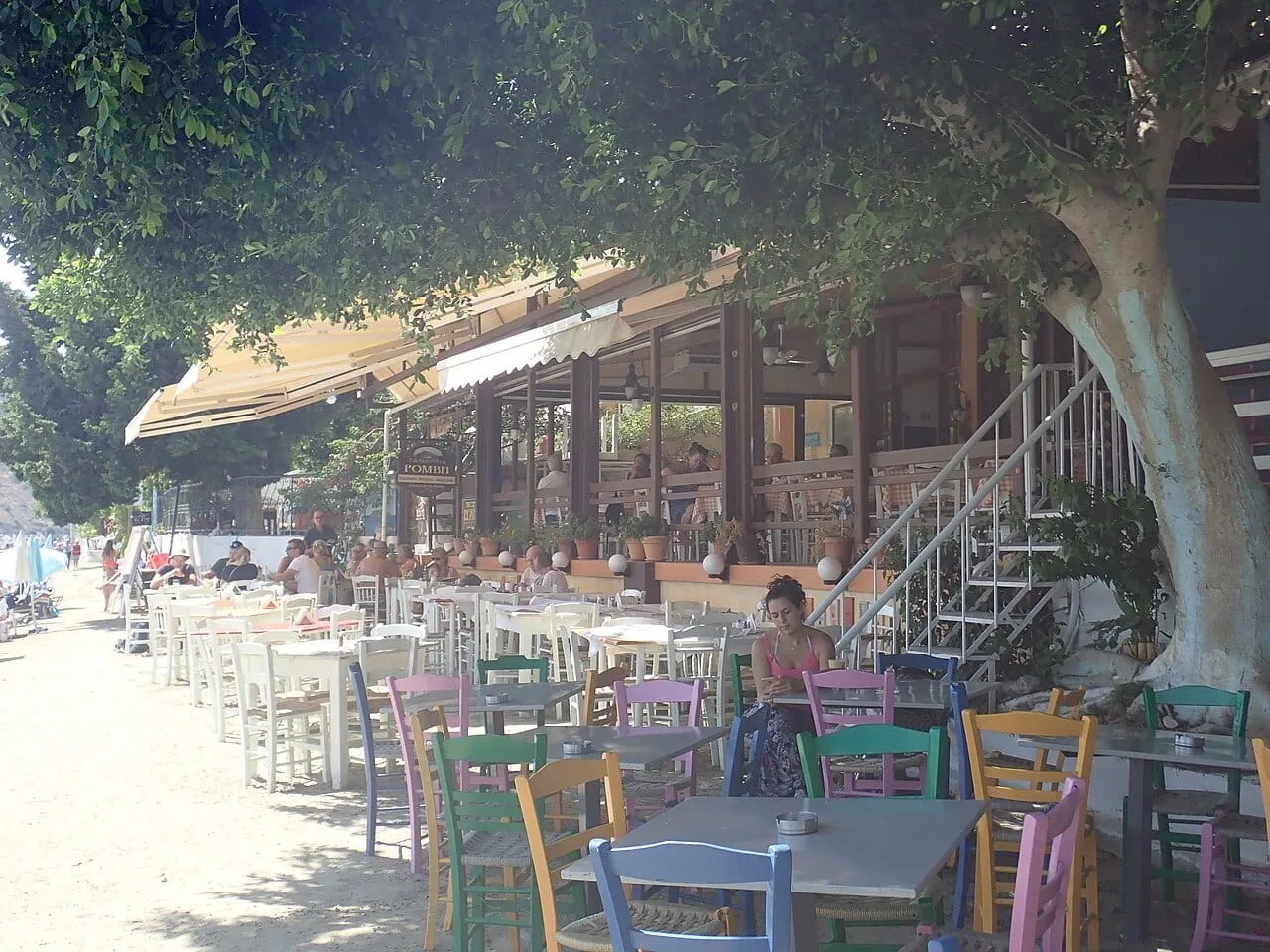 Taverna Romvi w nadmorskim Tolo na Peloponezie