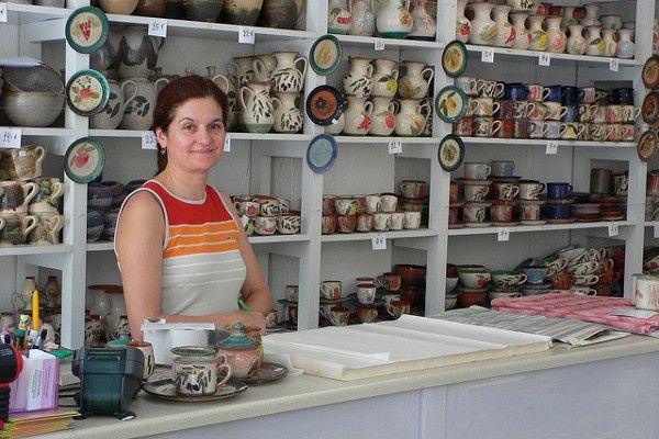 Grecja | Sklep z ceramiką, miasto Zante