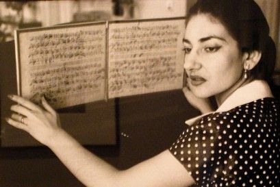 Maria Callas przy pianinie