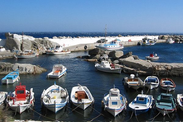 Marina na wyspie Ikaria